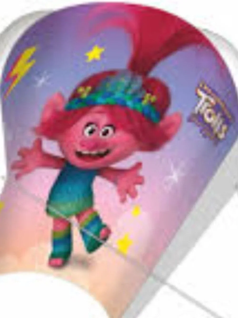 TROLLS QUEEN POPPY SuperSled X KITES Nylon Frameless Kite 32 Inch NEW
